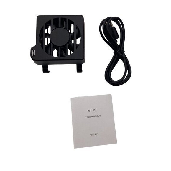 Mobile Phone Cooler Fan Radiator USB Powered Black WT-F01 Gaming‎ Accessory - Picture 2 of 11